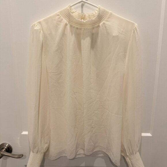 Aritzia Wilfred | Valencia long-sleeved top | Light Birch | Size L - Picture 1 of 4